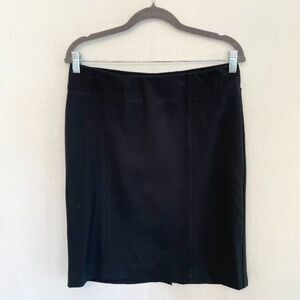J. JILL Ponte Women's Size Small Black Straight Pencil Skirt Pull On Stretch